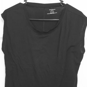 Motherhood Black Sleeveless Nursing Tee